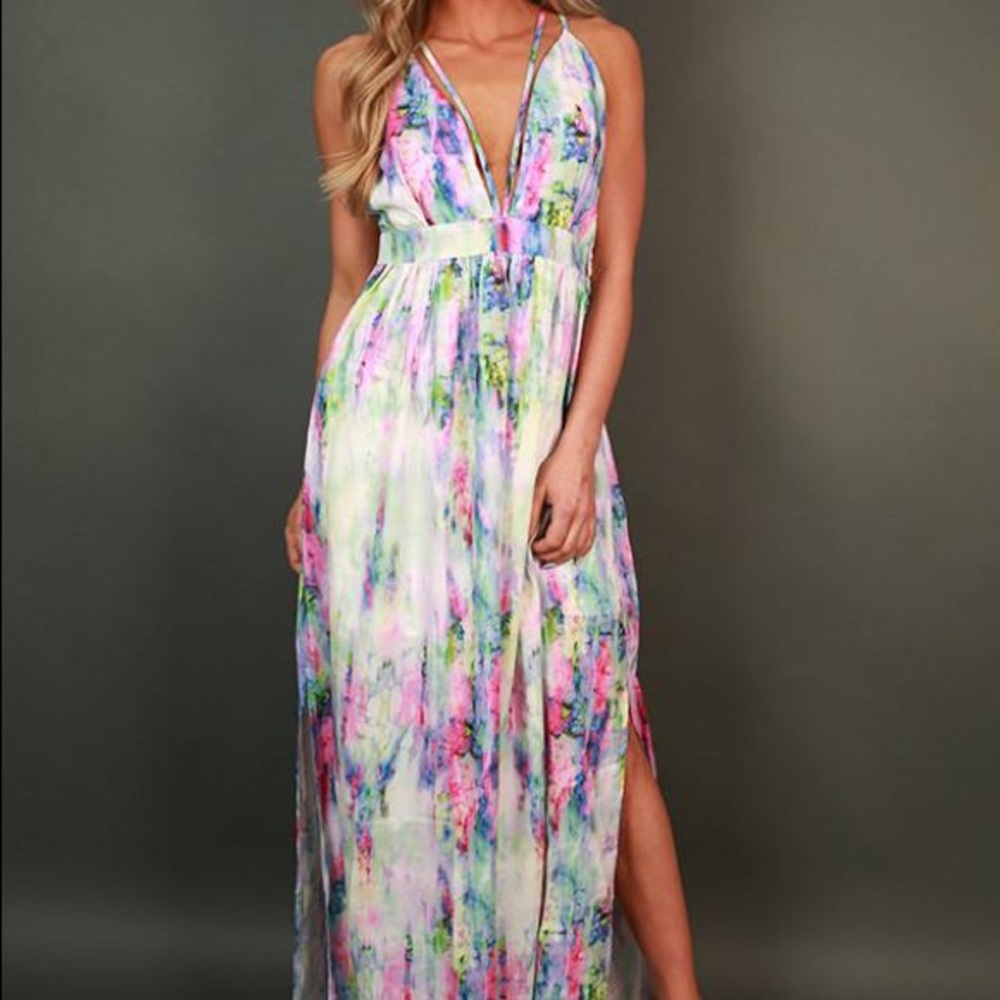 NWT water color maxi